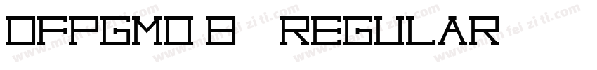 DFPGMo B5 Regular字体转换